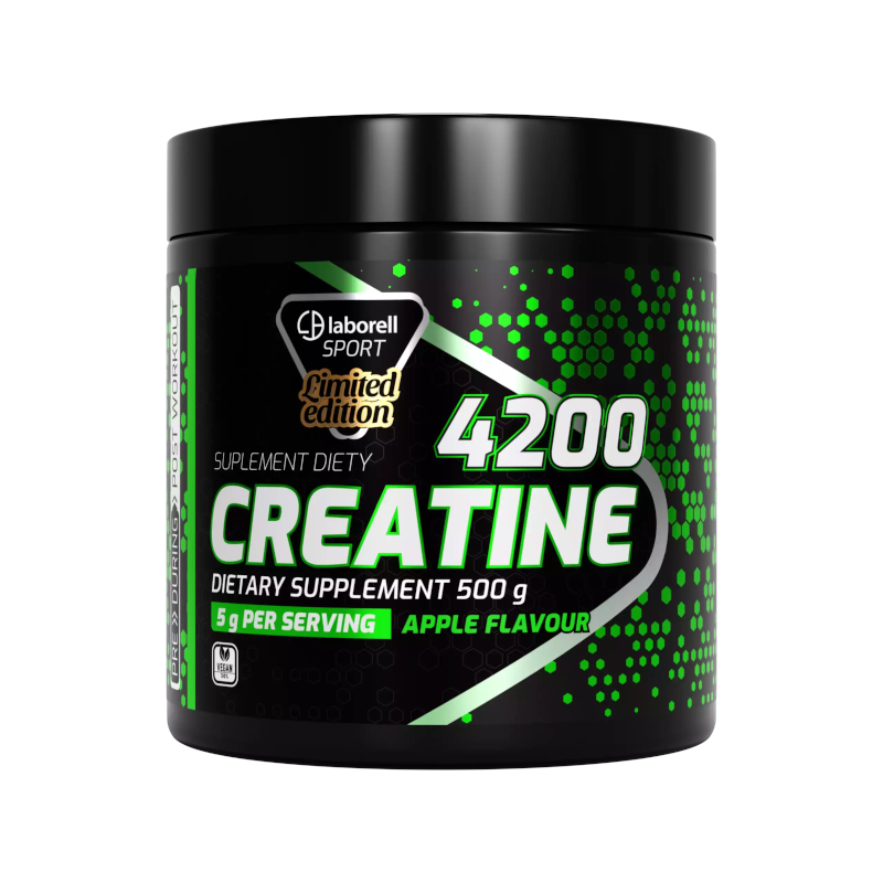 Laborell Creatine 4200 Apple 500g - Monohydrat Kreatyny