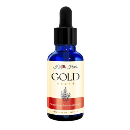 I love Herbs Gold Drops Nerki i Pęcherz Moczowy 50ml - Wsparcie Układu Moczowego