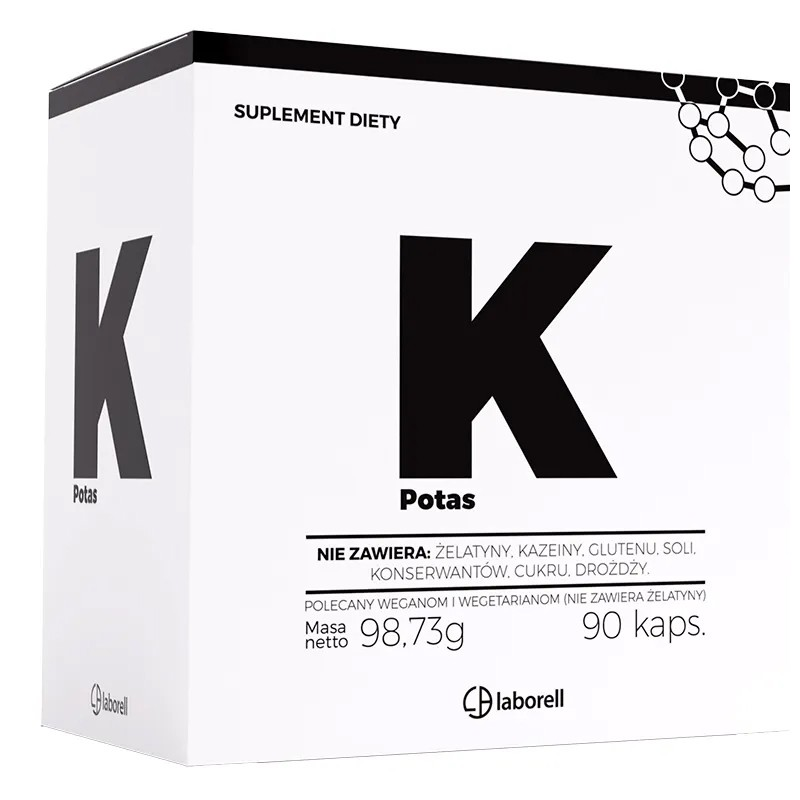Laborell Potas 90 kaps - Suplement diety z potasem