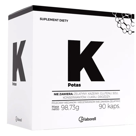 Laborell Potas 90 kaps - Suplement diety z potasem