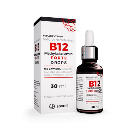 Laborell Witamina B12 Forte Drops 30ml - Energia i Koncentracja
