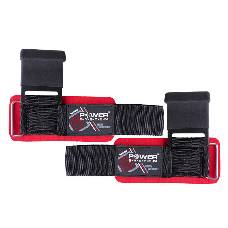 Power System Hardcore HOOKS-BLACK - Haki Treningowe | Biotechsklep.pl