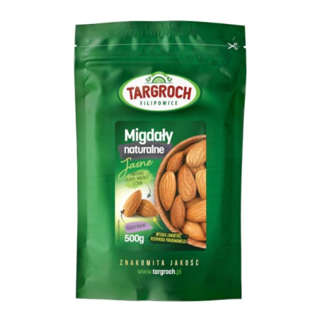 Targroch Migdały Naturalne 500g - Zdrowa Przekąska