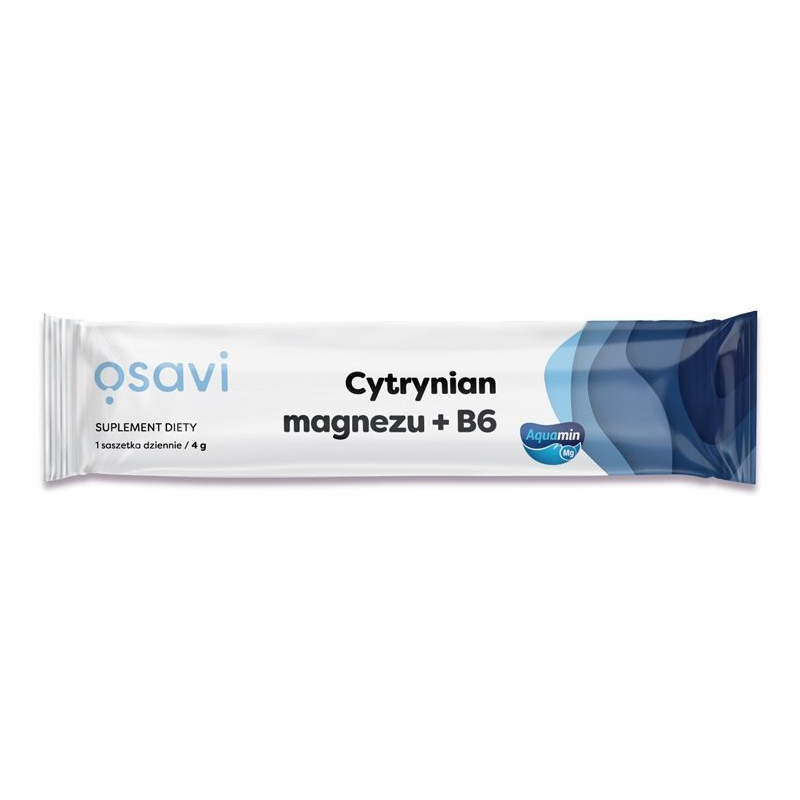 Osavi Cytrynian Magnezu + B6 4g - Skurcze, Stres, Energia