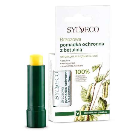 Sylveco Brzozowa Pomadka Ochronna z Betuliną - Naturalna Pielęgnacja Ust