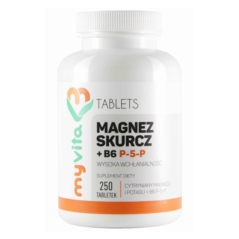 MyVita Magnez Skurcz P5P 250 tabl. - na skurcze i energię
