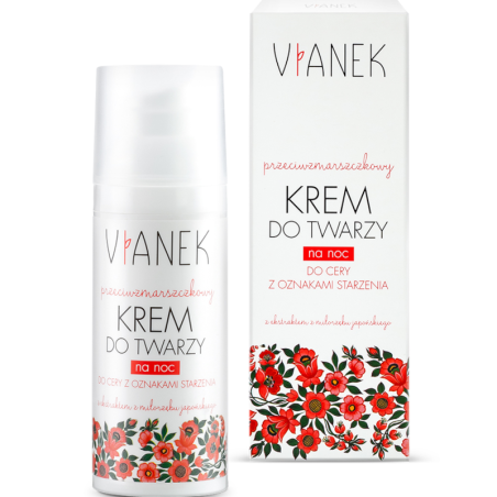 Vianek Przeciwzmarszczkowy Krem na Noc 50ml - Naturalna Pielęgnacja
