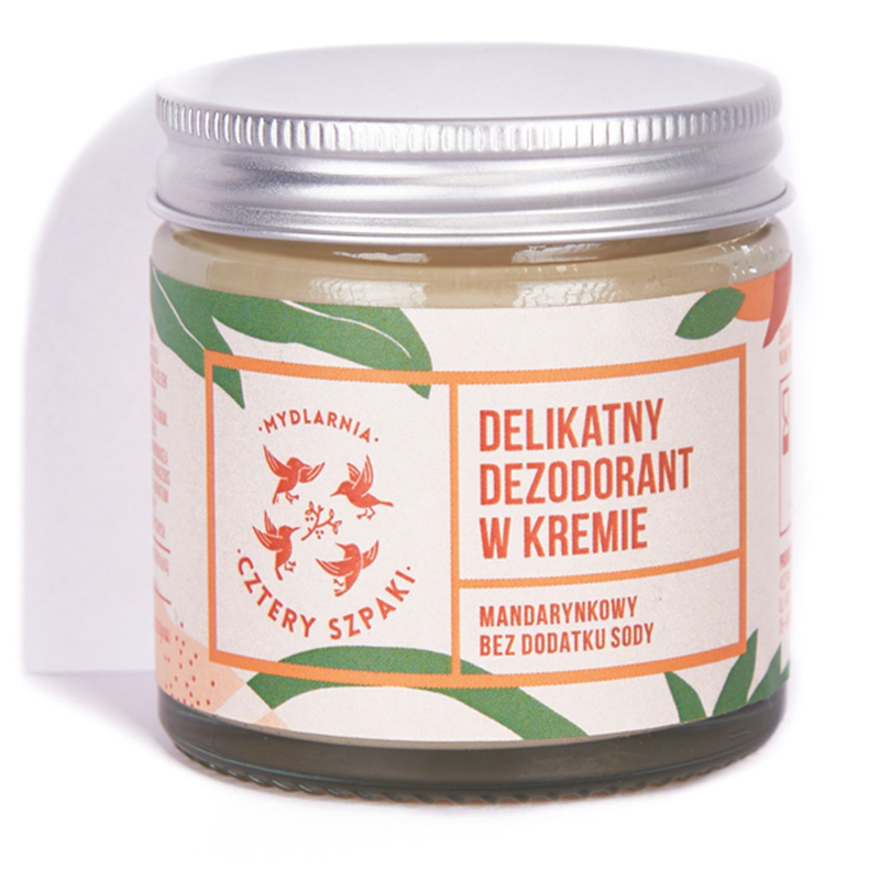 4 Szpaki Dezodorant w Kremie Mandarynka 60ml - Naturalna ochrona