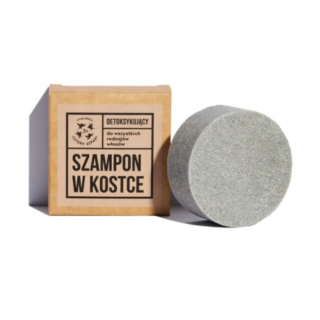 4 Szpaki Szampon Detoksykujący w Kostce 75g - Naturalne oczyszczanie włosów