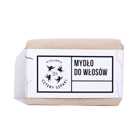 4 Szpaki Mydło do Włosów z Olejkiem Rycynowym 110g - Naturalna Pielęgnacja