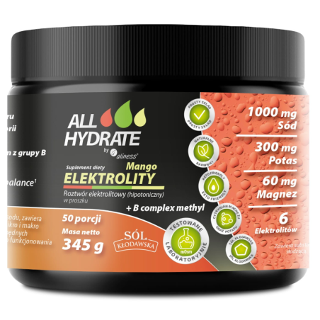 Aliness ALLHydrate Elektrolity+ B-Complex - Nawodnienie i energia dla sportowców