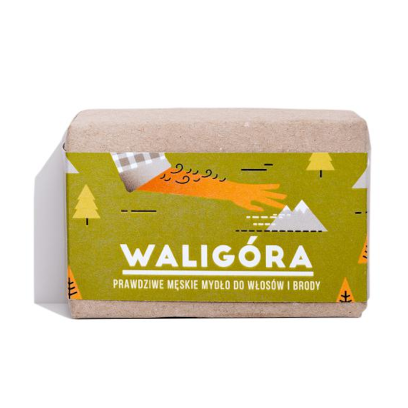 4 Szpaki Waligóra Mydło do Włosów i Brody 110g - Naturalna Pielęgnacja Mężczyzn