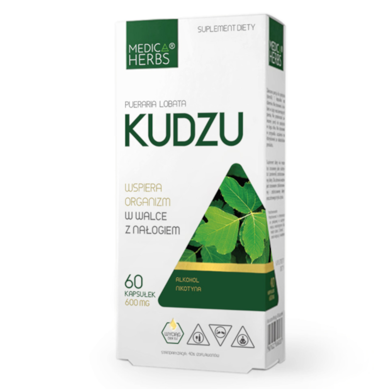 Medica Herbs Kudzu 60 kaps - Detoks i Wsparcie w Uzależnieniach