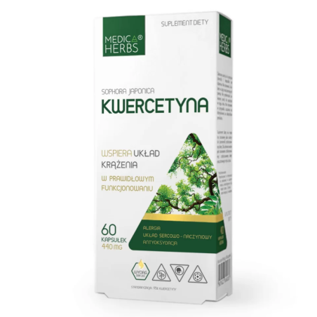 Medica Herbs Kwercetyna 60kaps - wsparcie serca i układu krążenia