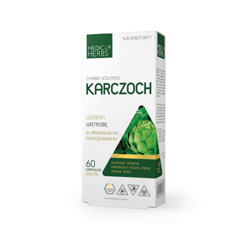 Medica Herbs Karczoch 60 kaps - wsparcie wątroby i trawienia