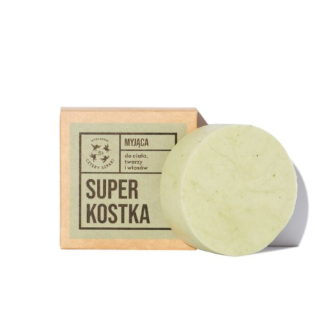 4 Szpaki Superkostka do mycia ciała, twarzy i włosów 75g