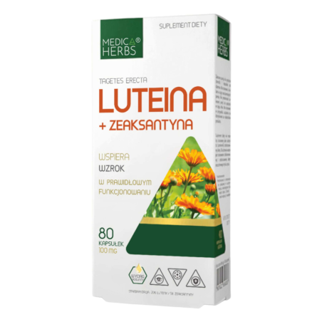 Medica Herbs Luteina + Zeaksantyna 80 kaps - wsparcie wzroku