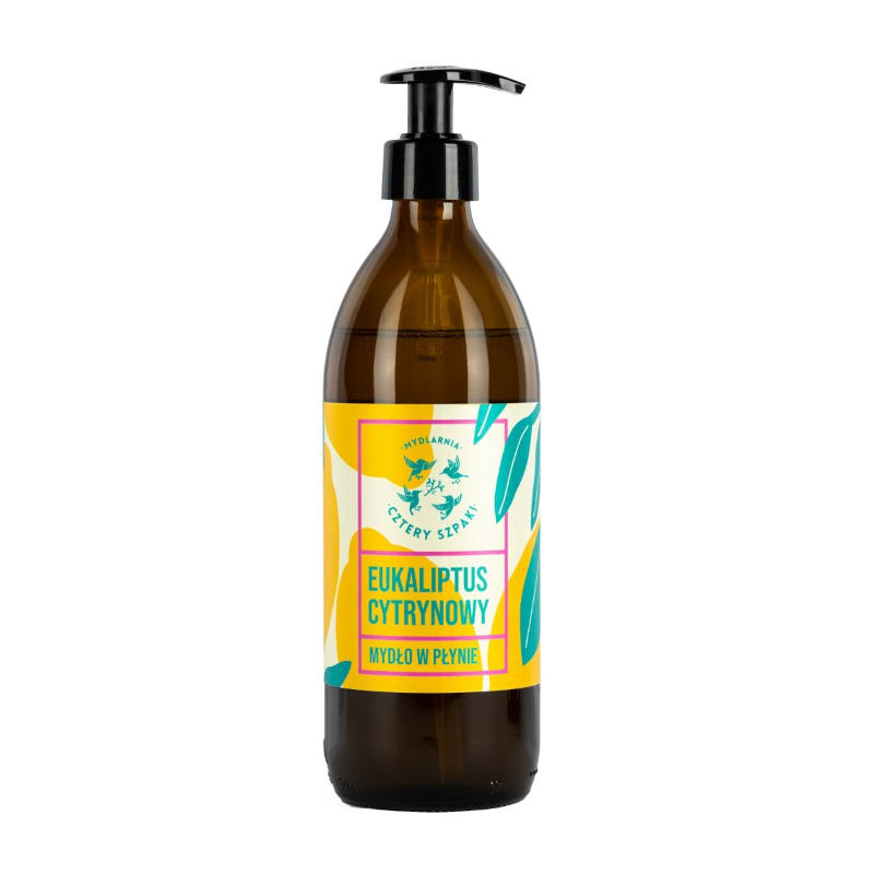 4 Szpaki Eukaliptus Cytrynowy Mydło w Płynie 500ml - Naturalna Pielęgnacja