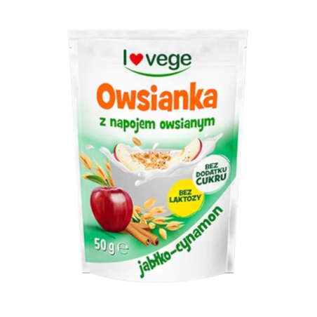 Sante Lovege Owsianka Jabłko-Cynamon 50g - Zdrowe śniadanie