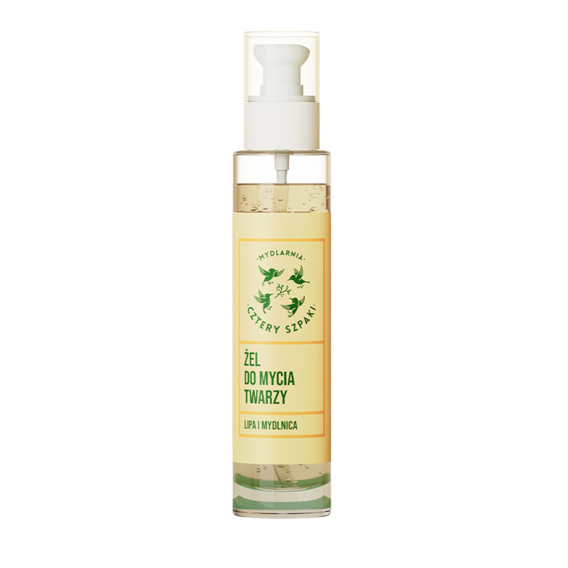 4 Szpaki Żel do mycia twarzy Lipa i Mydlnica 100ml - Naturalna pielęgnacja