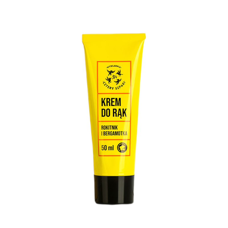 4 Szpaki Krem do Rąk Rokitnik & Bergamotka 50ml - Nawilżenie i Regeneracja