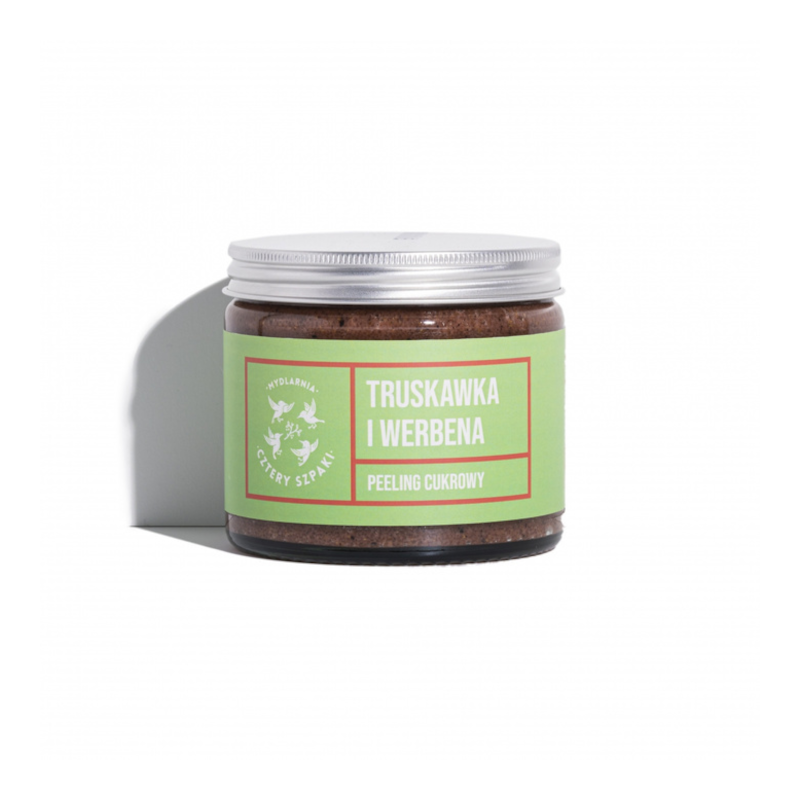 4 Szpaki Peeling Truskawka i Werbena 250ml - Naturalny peeling do ciała