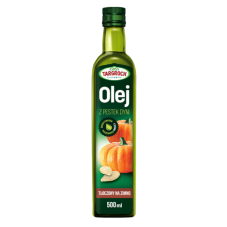 Targroch Olej z pestek dyni 500ml - Zdrowy olej do sałatek