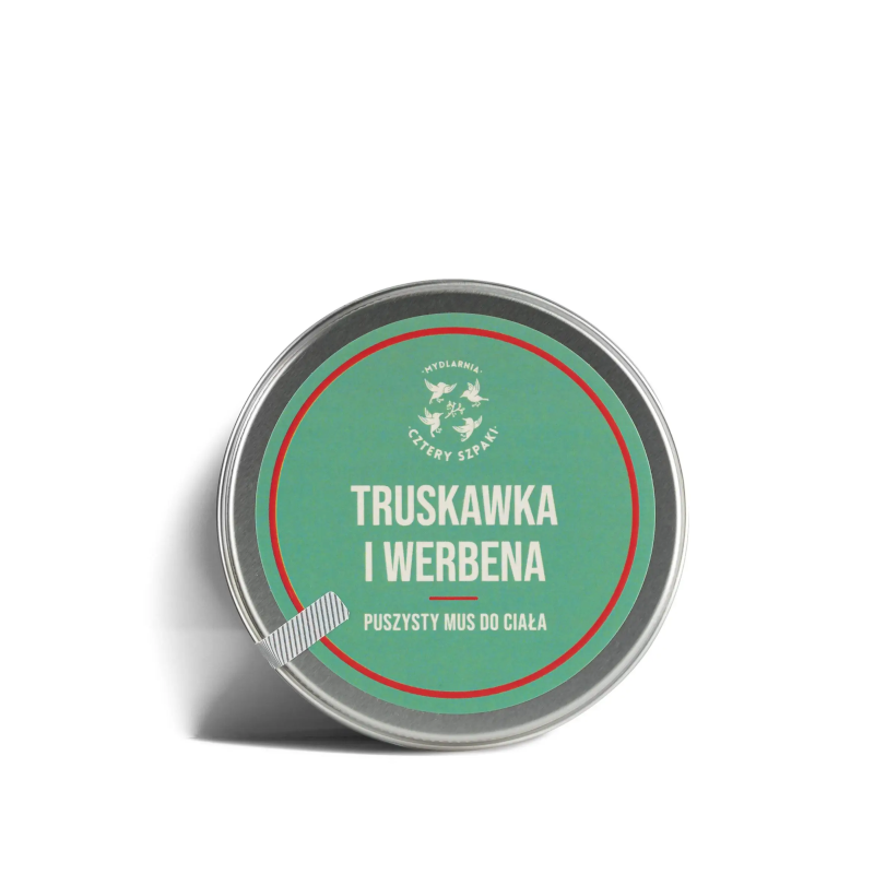 4 Szpaki Mus do Ciała Truskawka i Werbena 150ml - Naturalna Pielęgnacja