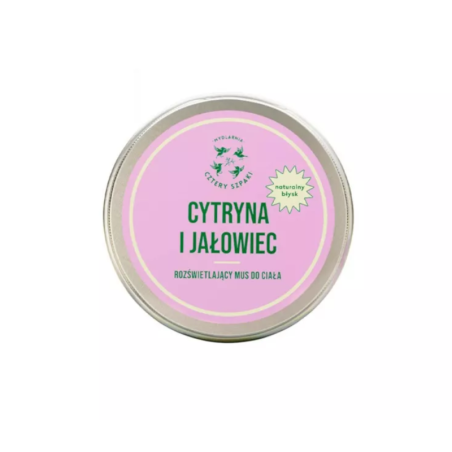 4 Szpaki Mus do Ciała Cytryna i Jałowiec 150ml - Rozświetlający i Odżywczy