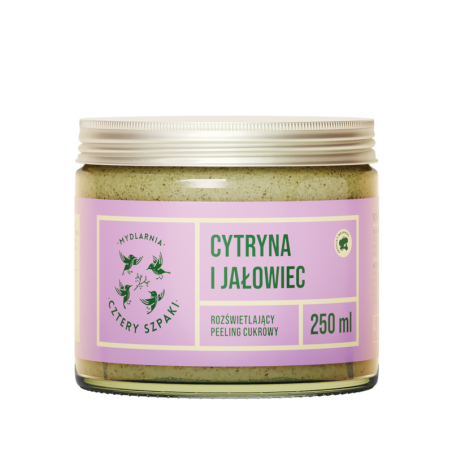 4 Szpaki Peeling Cytryna i Jałowiec - Rozświetlający Peeling Cukrowy 250ml