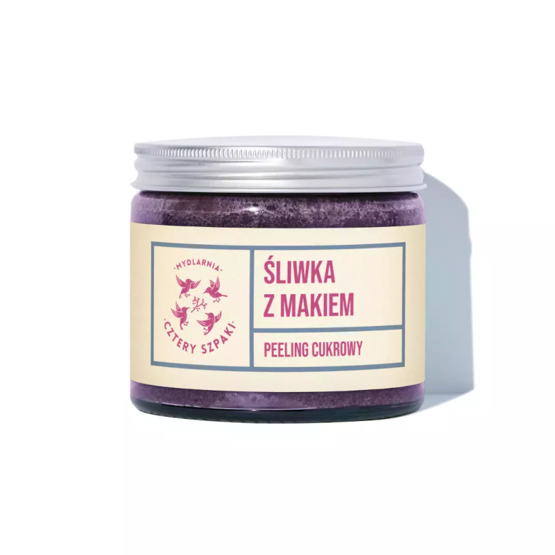 4 Szpaki Peeling Śliwka z Makiem 250ml - Naturalny peeling do ciała
