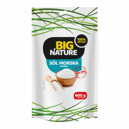 Big Nature Sól Morska Drobna 600g - Naturalny Skarb z Morza