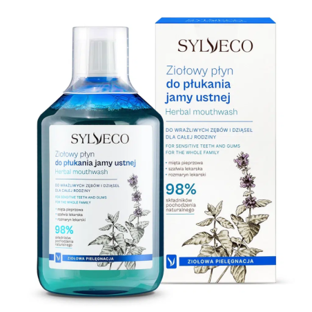 SYLVECO Ziołowy Płyn do Płukania Jamy Ustnej 500ml - Naturalna Ochrona