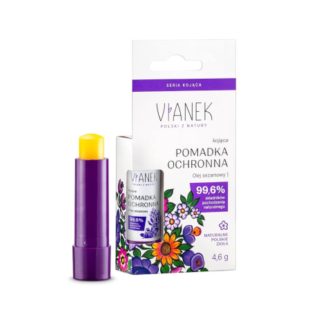 VIANEK Kojąca Pomadka Ochronna 4.6g - Naturalne nawilżenie i ochrona ust