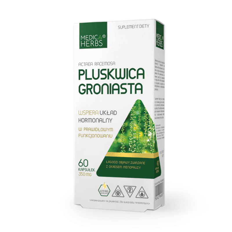 Medica Herbs Pluskwica groniasta 60 kaps - Wsparcie w menopauzie