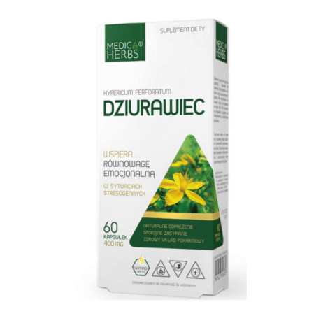 Medica Herbs Dziurawiec - Naturalne wsparcie na stres i nerwy