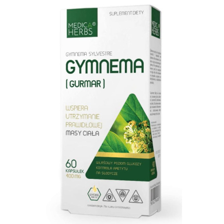 Medica Herbs Gymnema (Gurmar) 60 kaps. - Kontrola apetytu