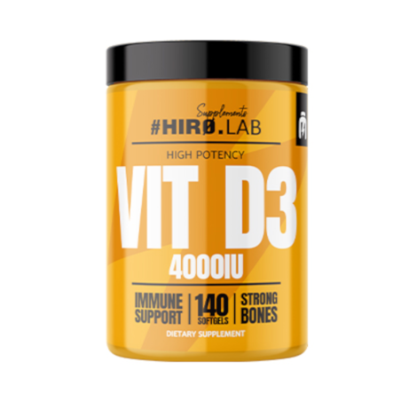 Hiro Lab VIT D3 4000IU 140 softgels - Witamina D na odporność