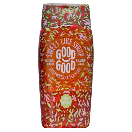 Good Good Keto Strawberry Syrup 350ml - Syrop Truskawkowy Bez Cukru