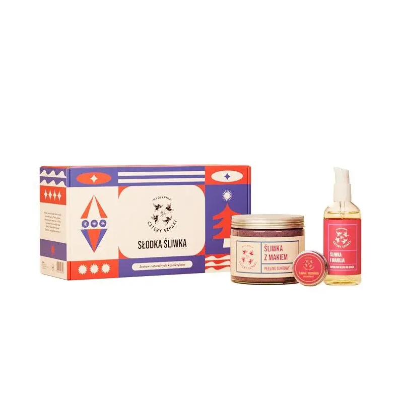 4 Szpaki Zestaw Słodka Śliwka - Pielęgnacja Skóry