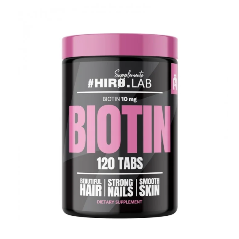 Hiro Lab Biotin 10mg - Biotyna na Włosy, Skórę i Paznokcie