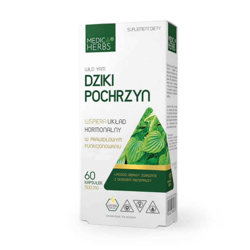 Medica Herbs Dziki Pochrzyn 60 kaps - wsparcie menopauzy