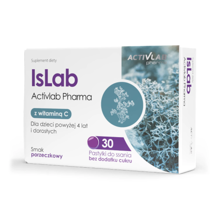 Activlab IsLAB Pastylki z Wit. C Porzeczkowe 30tab - Wsparcie Odporności