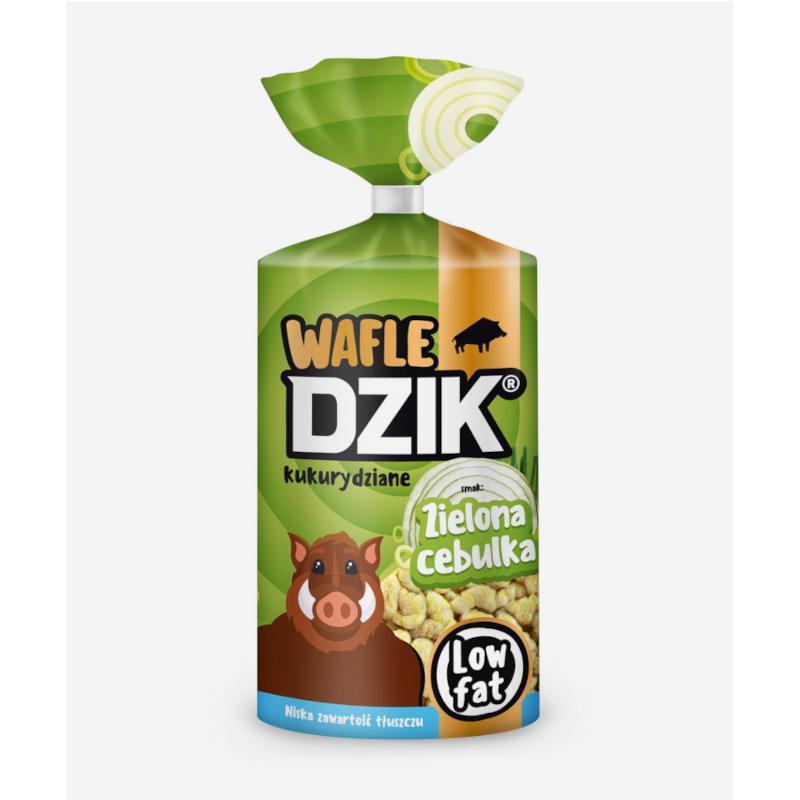 WK Dzik Wafle Kukurydziane Low Fat 120g - Zdrowa Przekąska