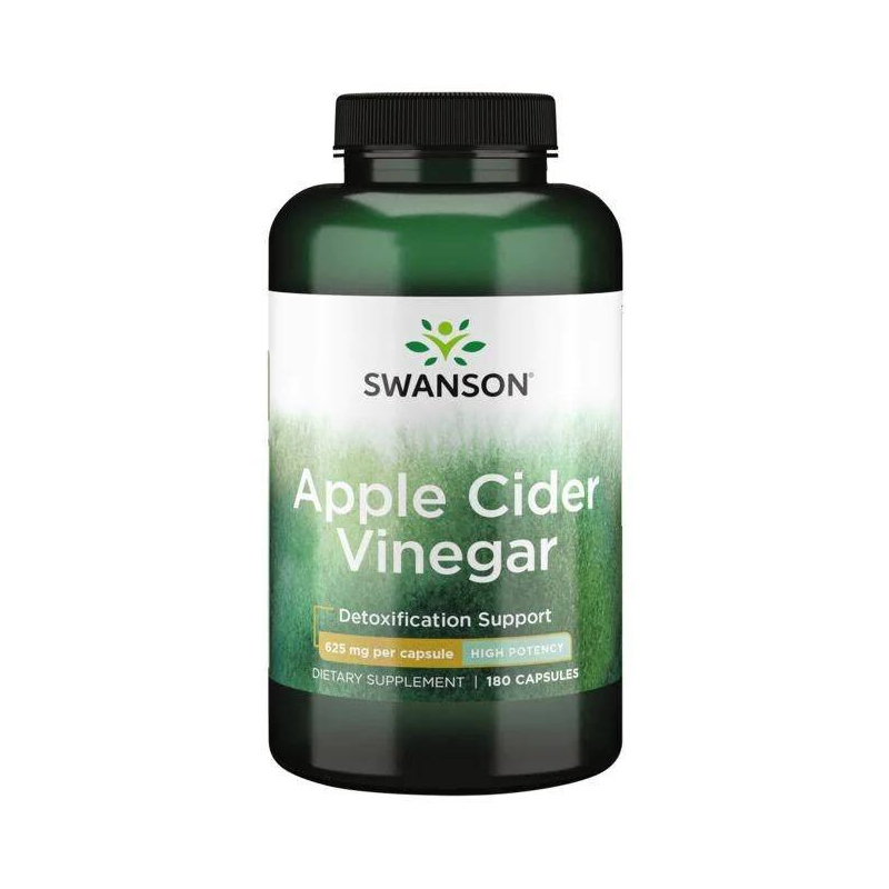 Swanson Apple Cider Vinegar 625mg 180 kaps - Ocet Jabłkowy w kapsułkach