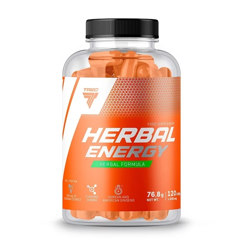 Trec Nutrition Herbal Energy 120 kaps - Energia i Koncentracja