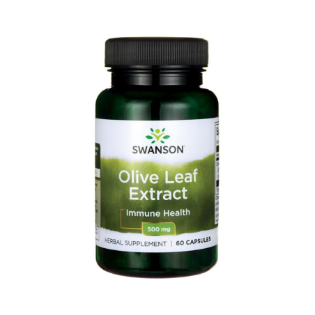 Swanson Olive Leaf Extract 500mg 60 kaps - Wsparcie odporności