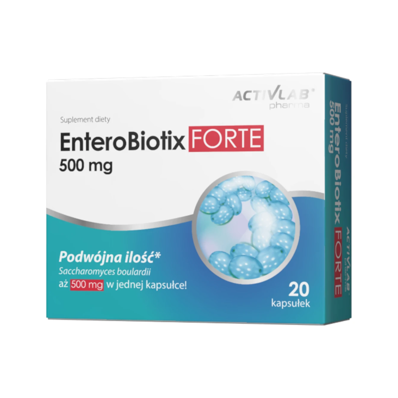 Activlab EnteroBiotix Forte 500mg 20 kaps - Probiotyk na jelita i odporność