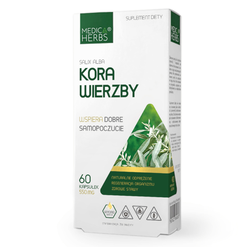 Medica Herbs Kora Wierzby 60 kaps - Wsparcie dla stawów i regeneracji