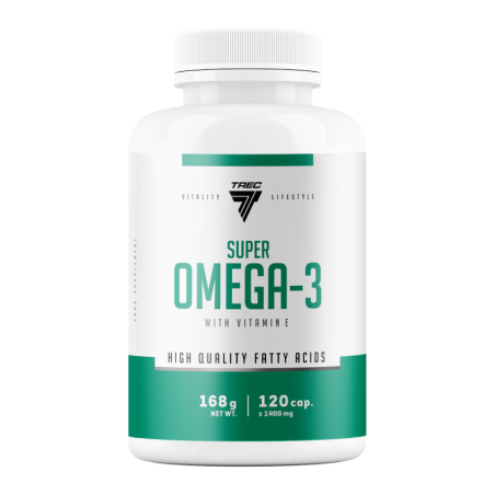 Trec Nutrition Super Omega 3 - 120 kapsułek | Kwasy Omega-3 dla zdrowia